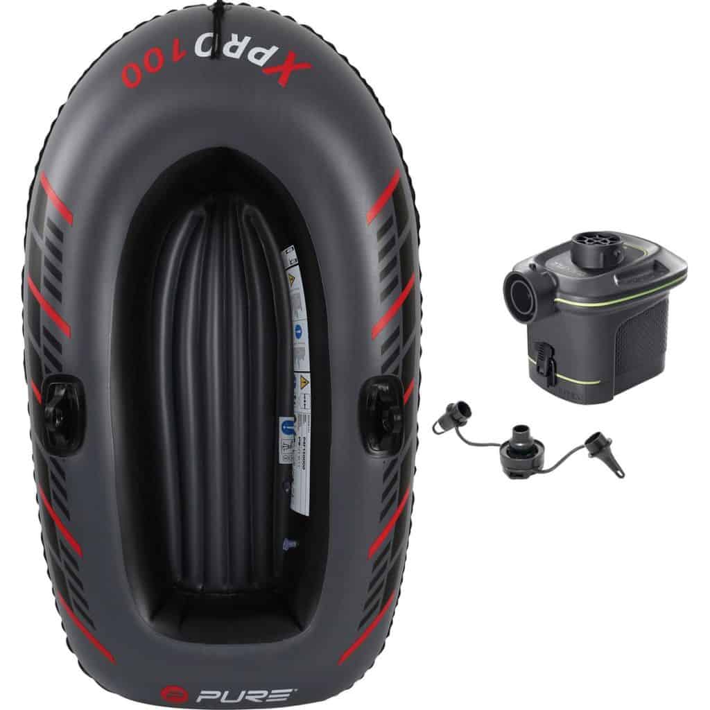 Dragon Sports XPRO 100 – opblaasboot – 1 persoons - inclusief batterijpomp