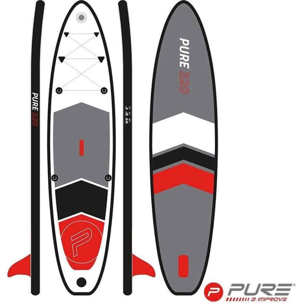 Pure4Fun SUP Board - Opblaasbaar Paddle Board - 320x76x15 cm - Dragon Sports - Afbeelding 2