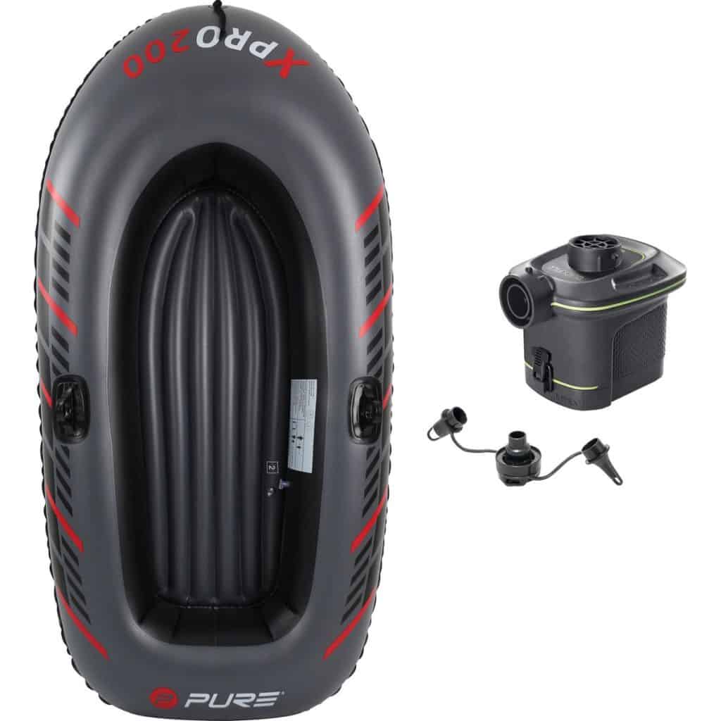 Dragon Sports XPRO 200 – opblaasboot – 1-2 persoons - inclusief batterijpomp