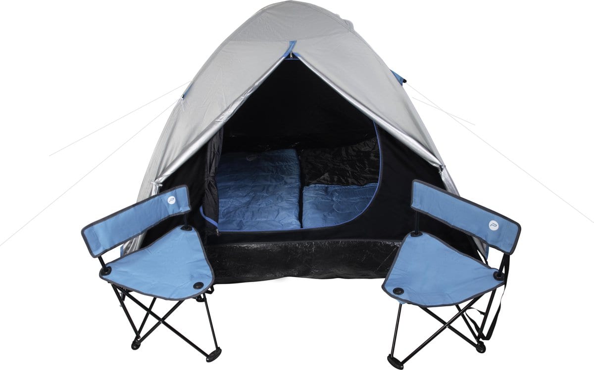 XQ Max Campingtent - Inclusief 2 stoelen & 2 slaapzakken - Festivaltent - Afbeelding 7