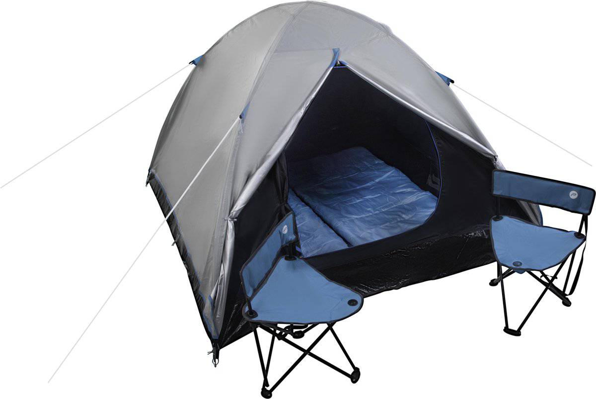 XQ Max Campingtent - Inclusief 2 stoelen & 2 slaapzakken - Festivaltent - Afbeelding 6