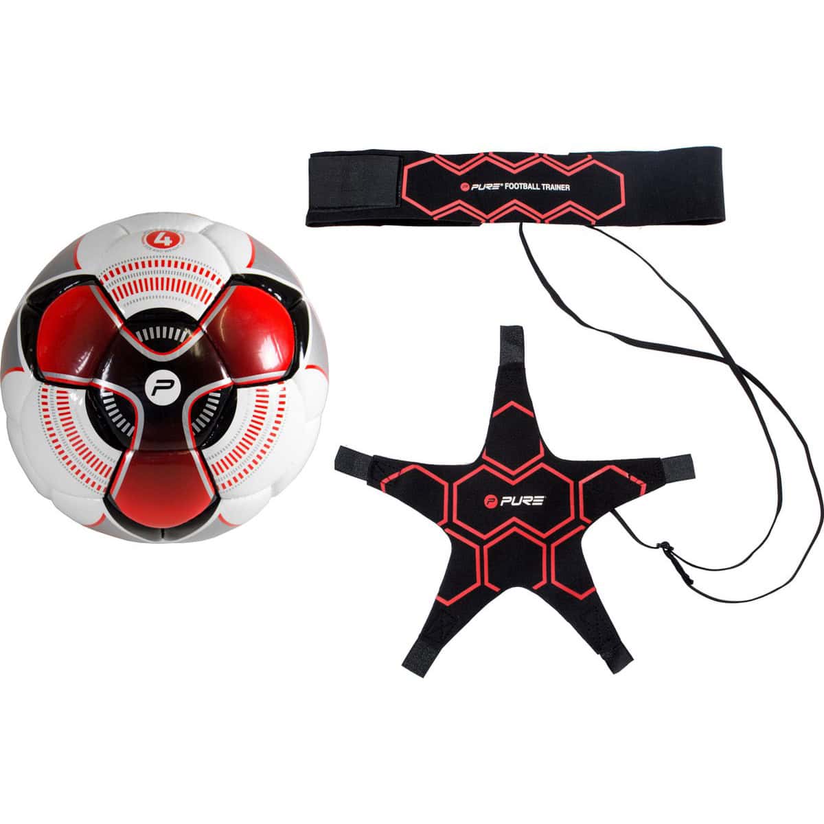 Pure2Improve Voetbaltrainer met bal - maat 4