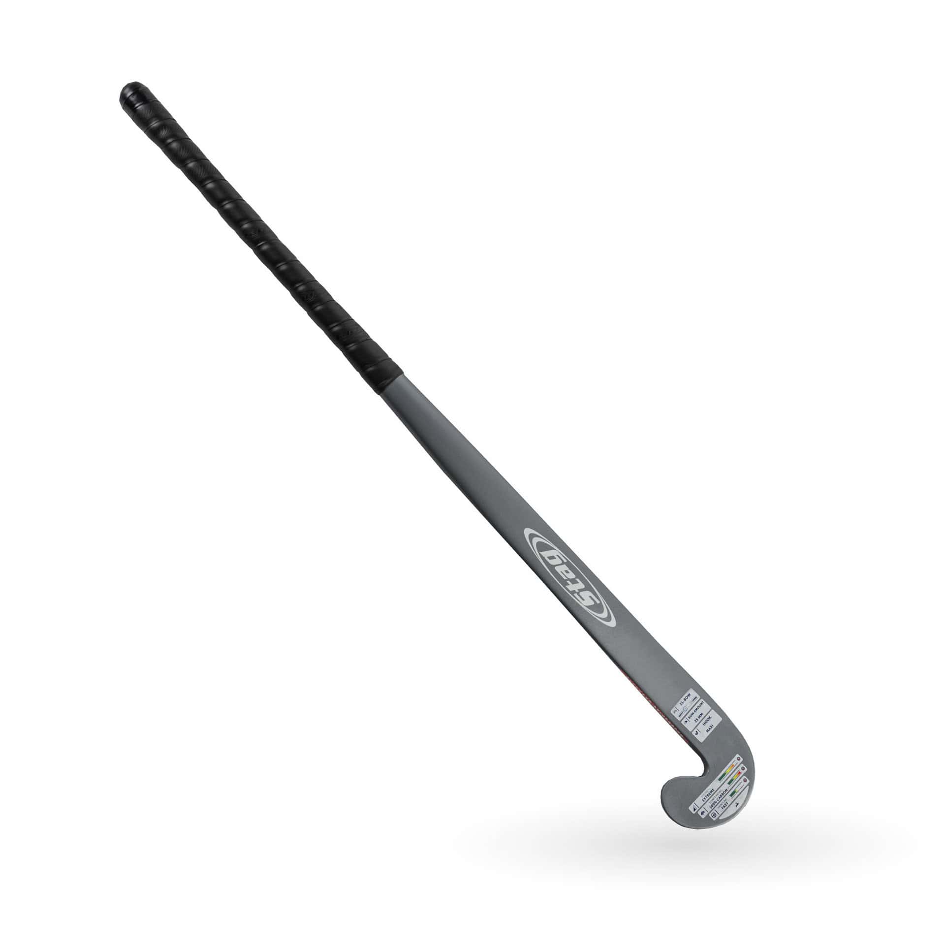 Stag Pro 10.000 Hockeystick - XL-Bow - 100% Carbon - Senior - Grijs - Afbeelding 3