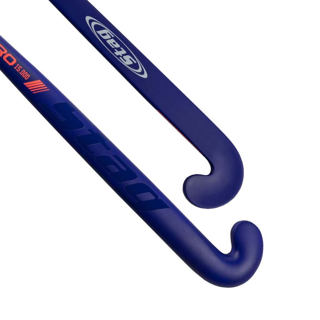 Stag Pro 15.000 Hockeystick - C-Bow - 100% Carbon - Senior - Blauw - Afbeelding 2
