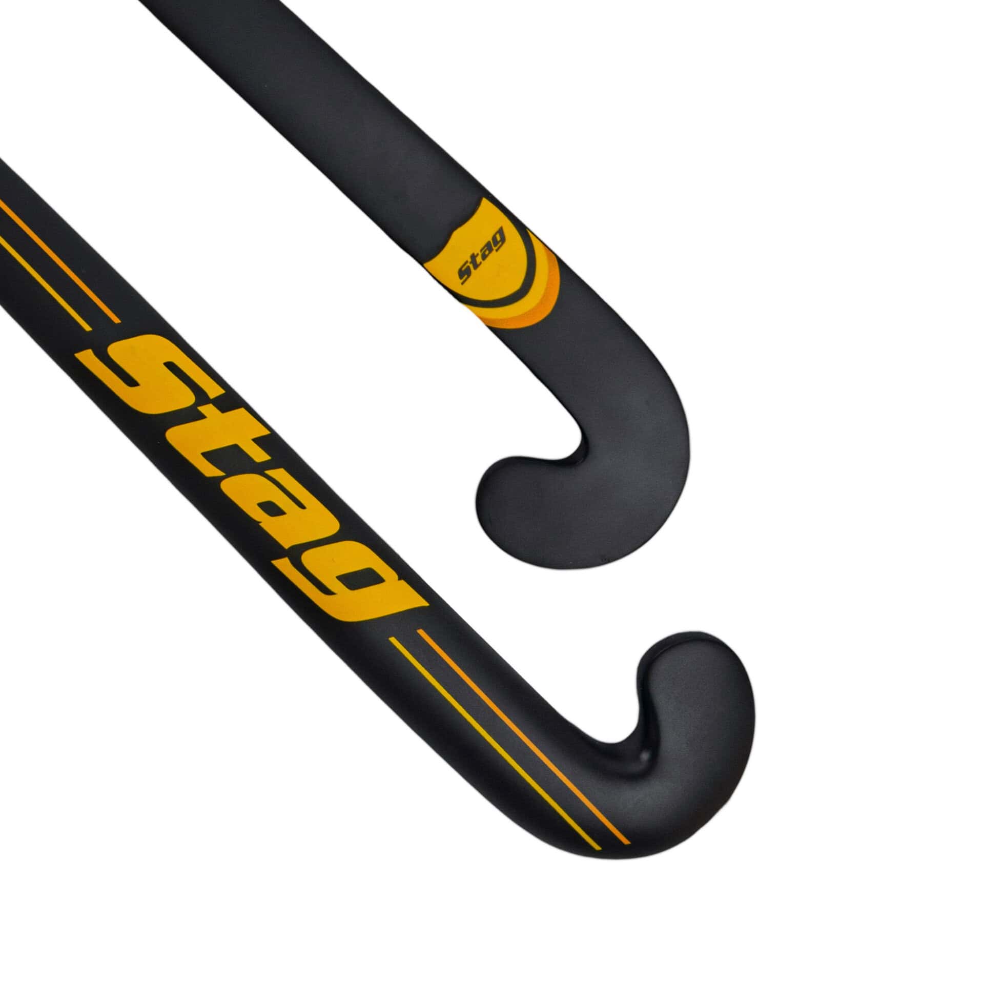 Stag Pro 7000 Hockeystick - L-Bow - 70% Carbon - Senior - Zwart/Geel - Afbeelding 2