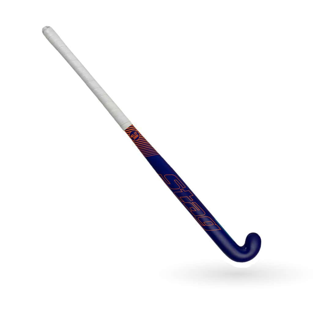 Stag Helix 2000 Hockeystick - M-Bow - 35% Carbon - Senior - Blauw/Oranje