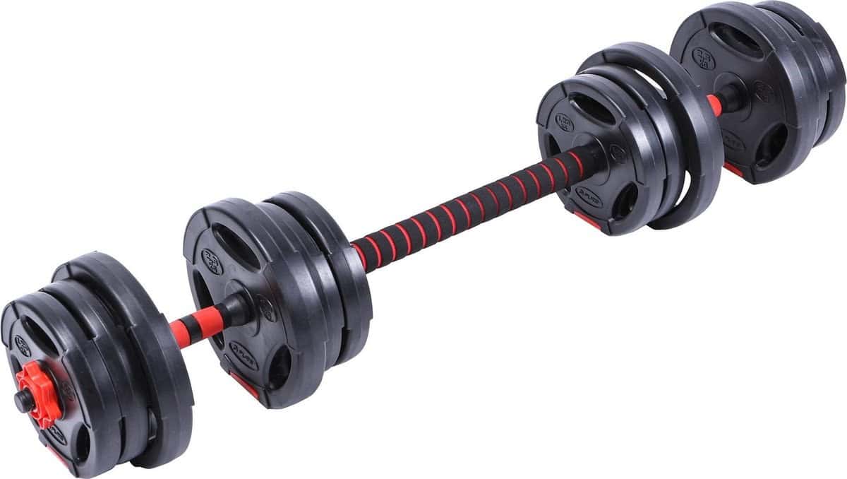 Halterset & Dumbbell Set 2 in 1 - Verstelbare Halterset - 20 kg - Afbeelding 4