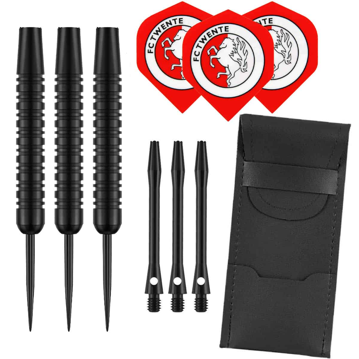 Dragon Darts Black - dartpijlen - FC Twente - dart shafts - dart flights - 23 gram - dartspijlen