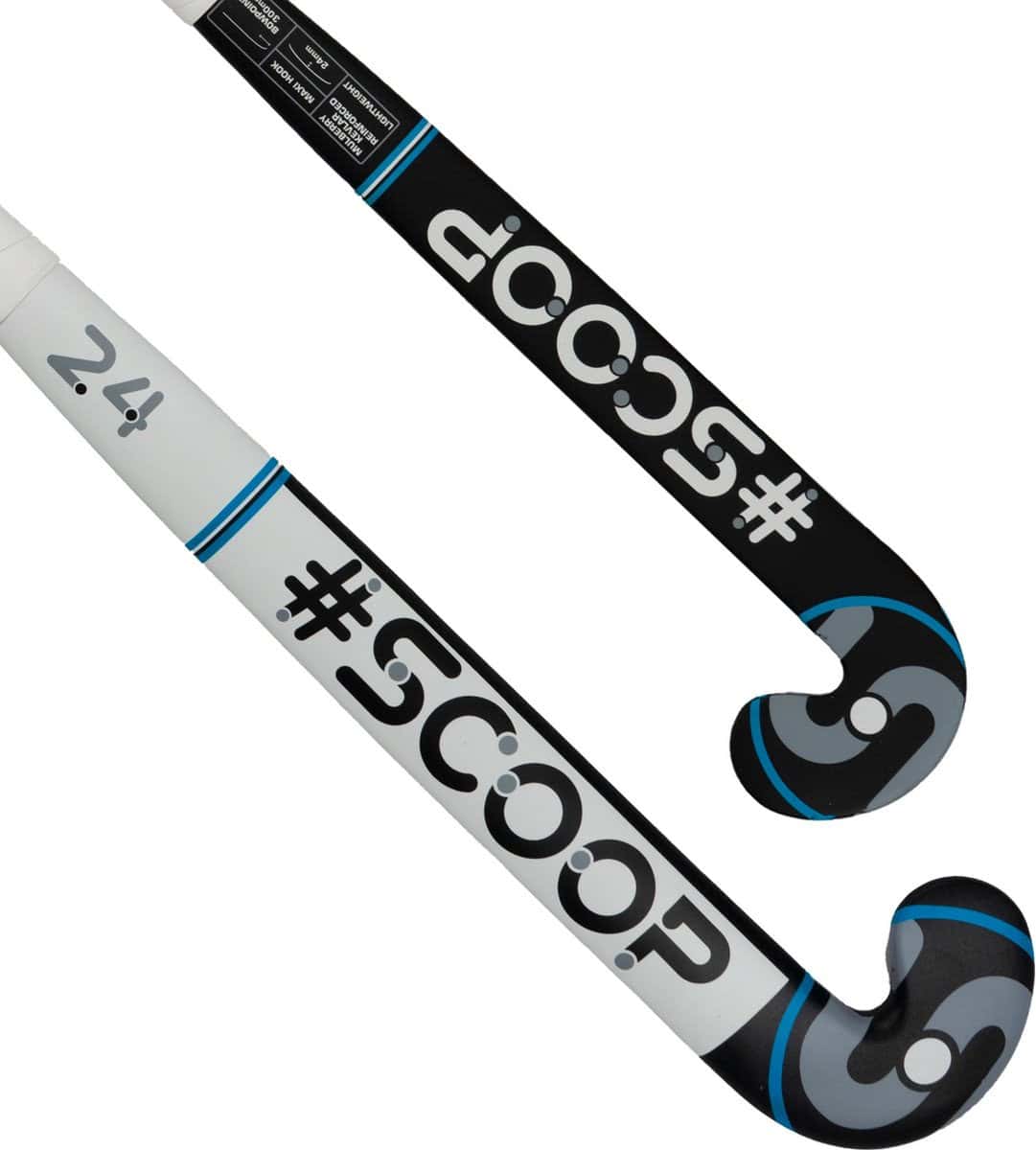 WDN Stick Junior Design 2 - Mid Bow - Indoor Hockeystick - Blue - Afbeelding 2