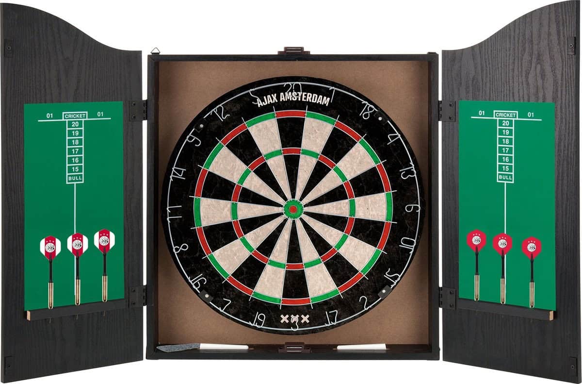 Ajax Dartkabinet - Home Darts Centre - Dartbord met 6 dartpijlen - Dart Flights - Dart Shafts - Darts - Afbeelding 4