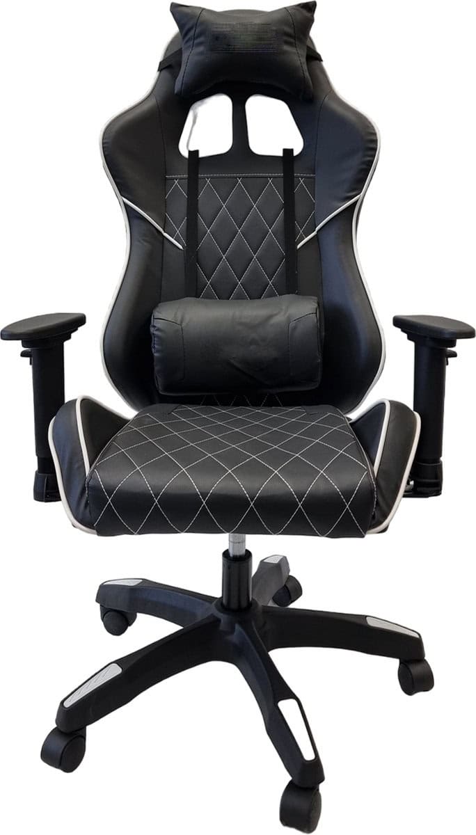 Gamestoel - Zwart - Verstelbaar - Ergonomische bureaustoel - Gaming stoel - Game stoel - Afbeelding 2