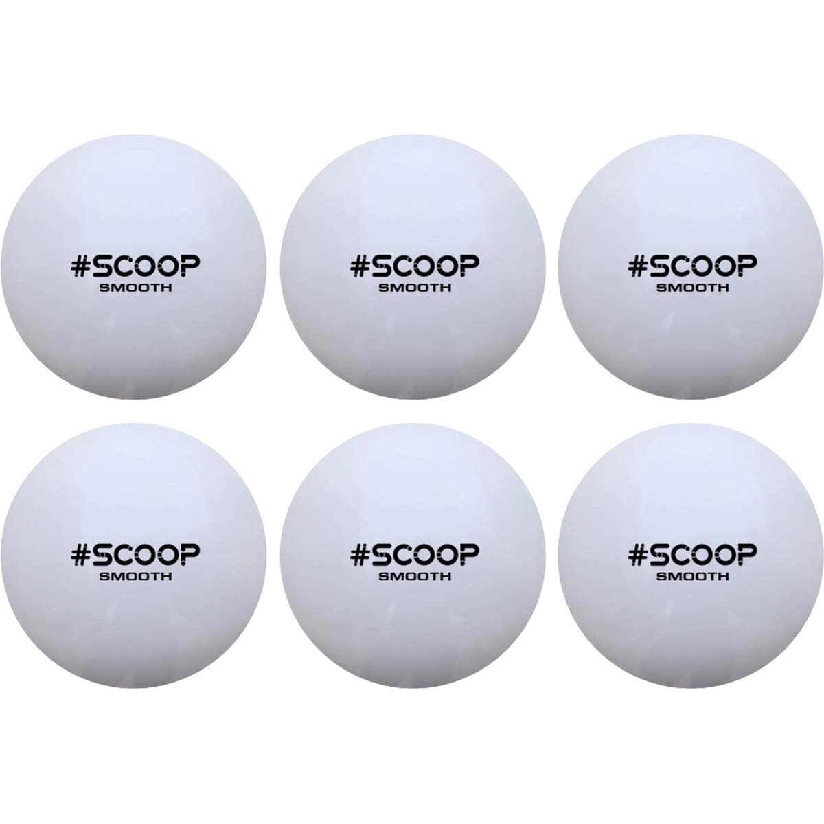 Scoop Astro Hockeybal - Standard - Wit - Set van 6