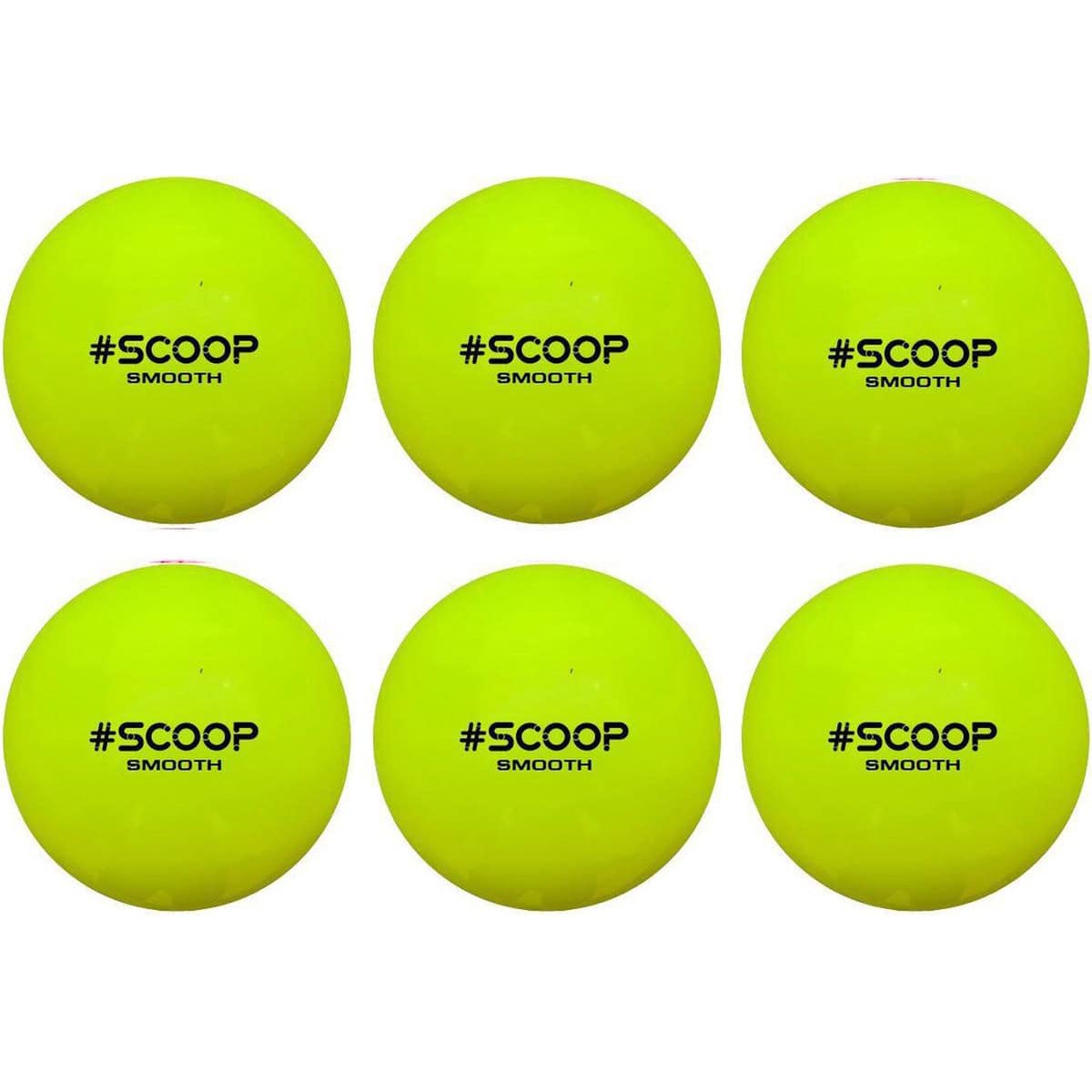Scoop Astro Hockeybal - Standard - Yellow - Set van 6