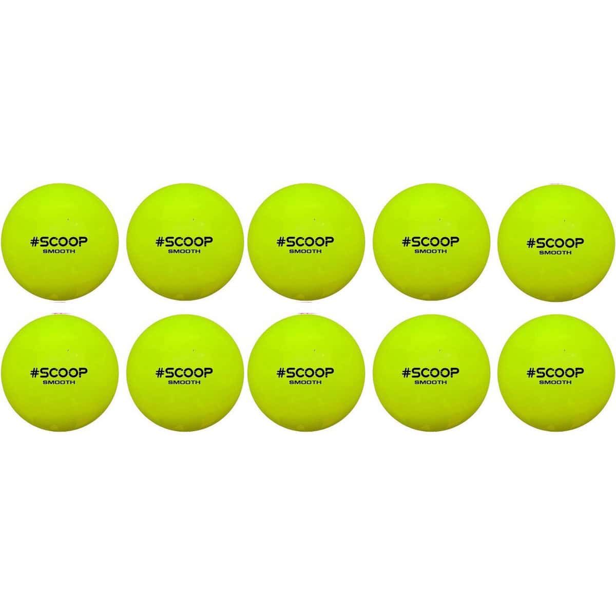 Scoop Astro Hockeybal - Standard - Yellow - Set van 10