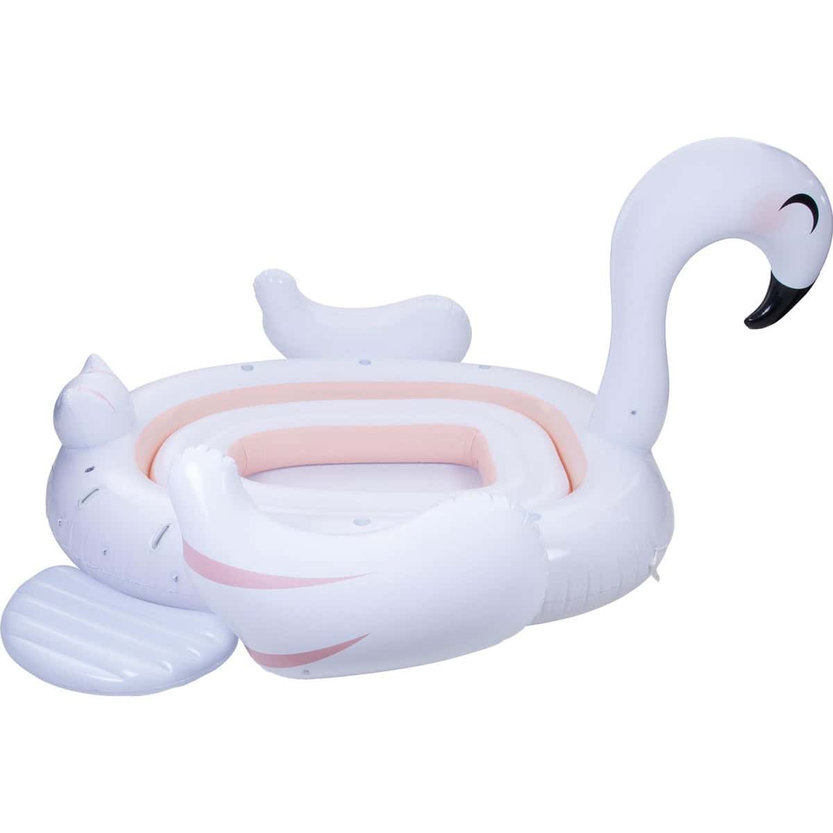 Pure4Fun Zwaan Mega Eiland Opblaasfiguren - Geschikt voor 6 personen - 340x300x180cm