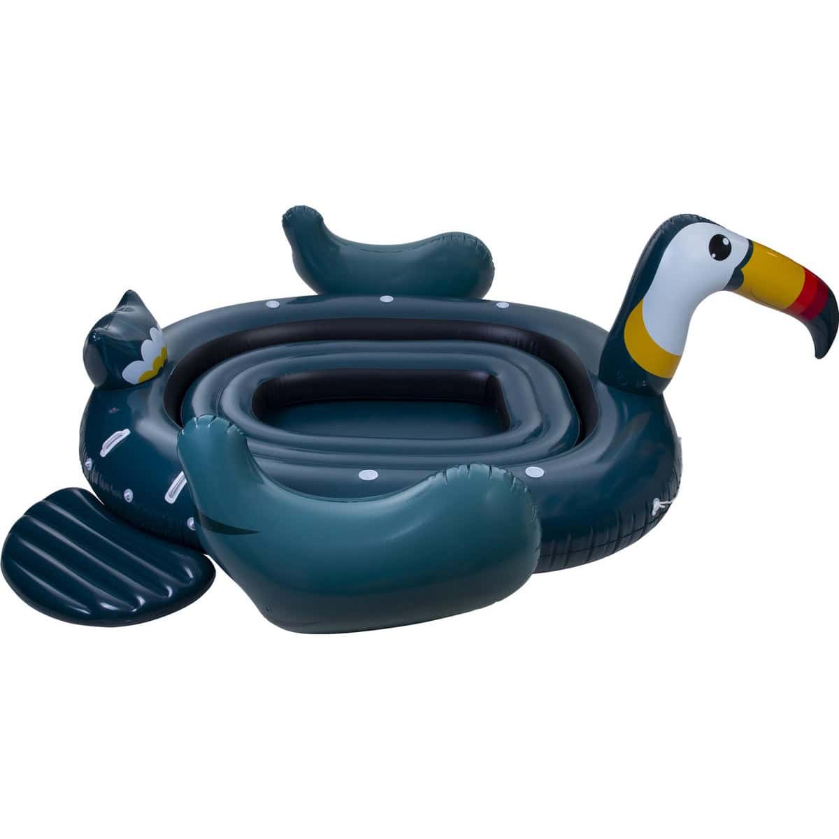 Pure4Fun Toekan Mega Eiland Opblaasfiguren - Geschikt voor 6 personen - 340x300x180cm