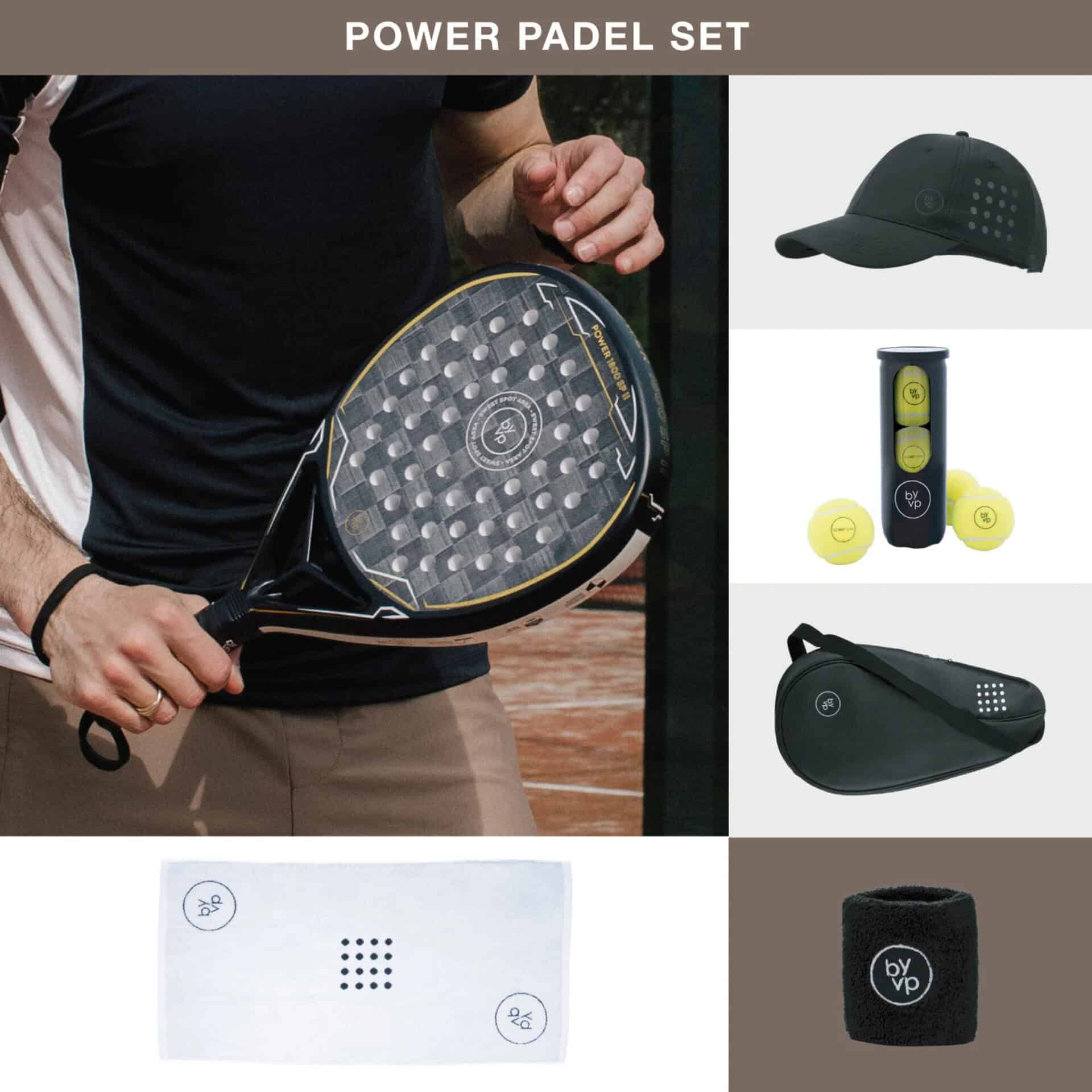 By-VP Power Set - Complete Padelset - Incl. Padelballen - Tas - Zweetband - Pet - Handdoek - Afbeelding 2