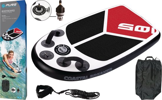 XQMax Bodyboard - Red Edition - Opblaasbaar - Afbeelding 2