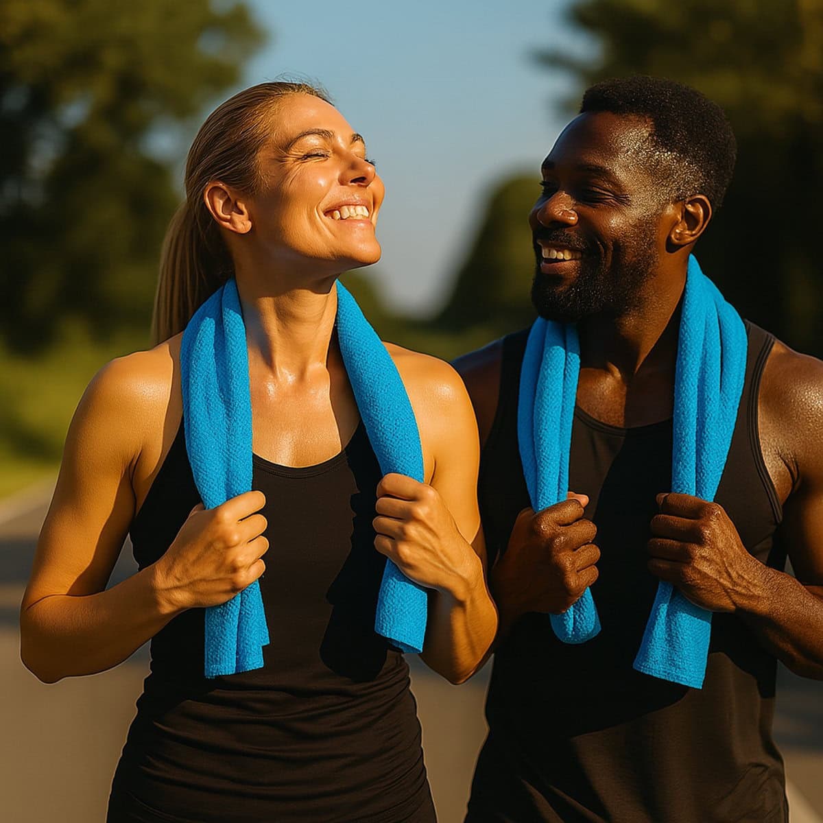 Sorprese Koelhanddoek - 2 Stuks - Roze - Verkoelende Handdoek - Afbeelding 4