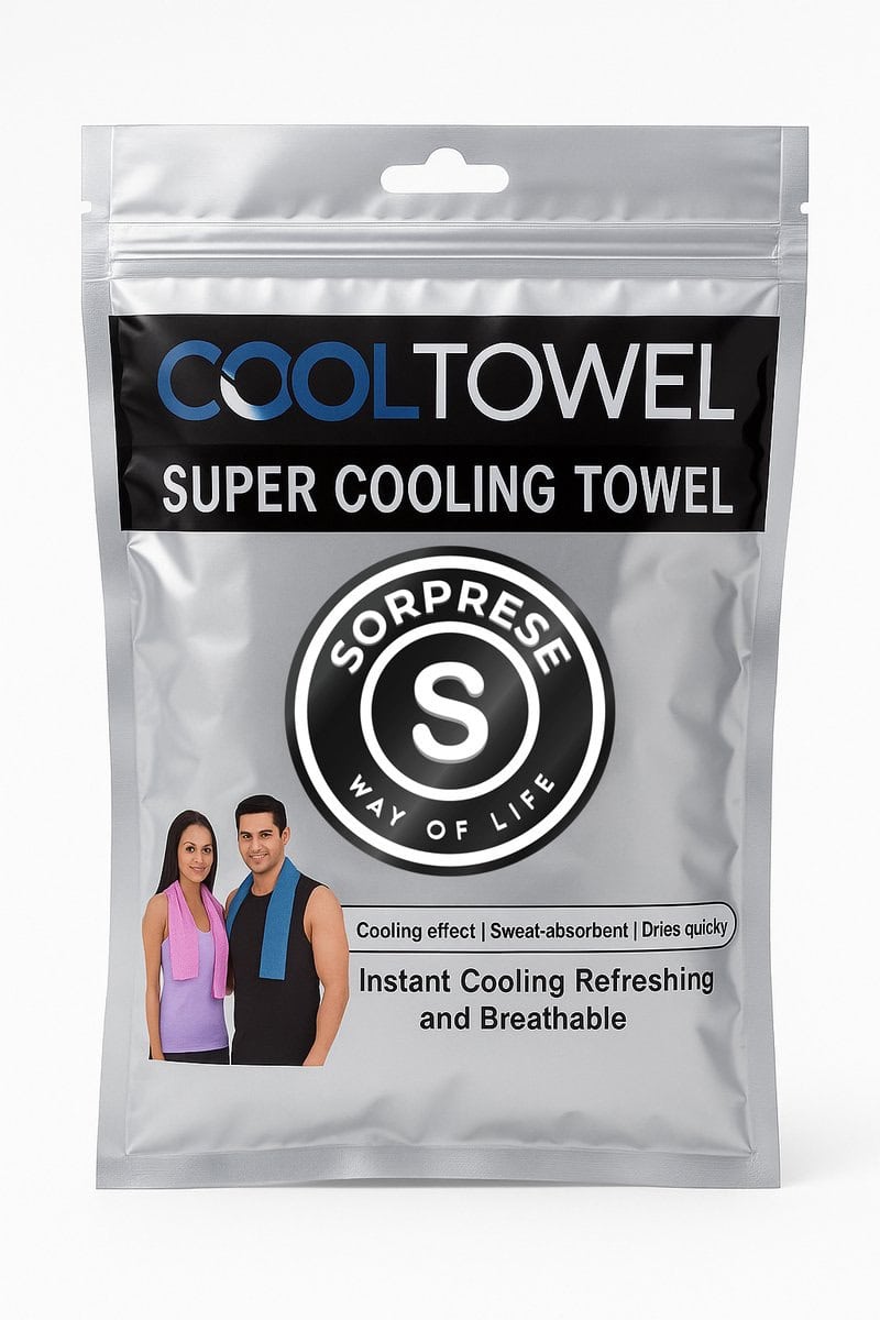 Sorprese Koelhanddoek - 2 Stuks - Roze - Verkoelende Handdoek - Afbeelding 5