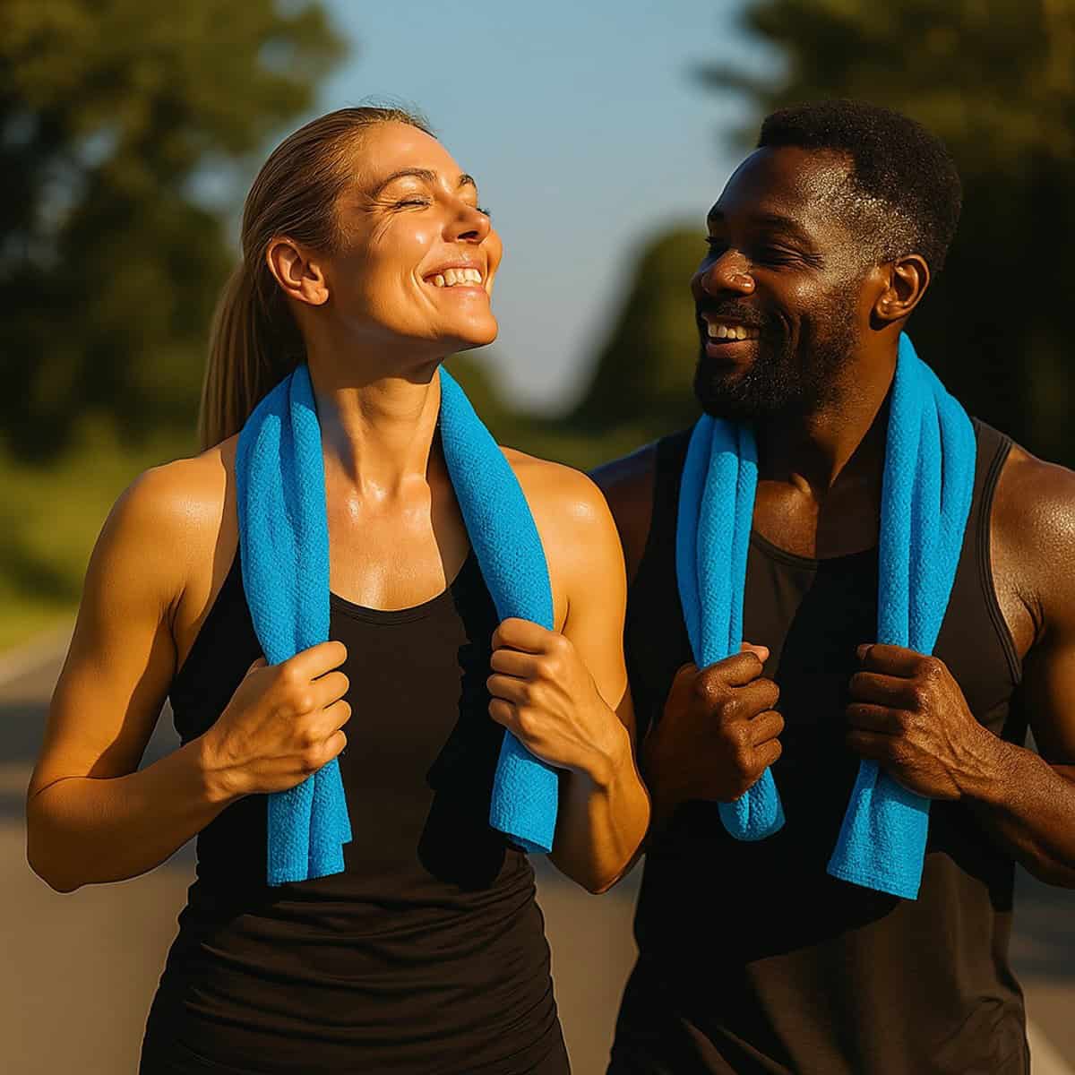 Sorprese Koelhanddoek - 2 Stuks - Grijs - Verkoelende Handdoek - Afbeelding 4