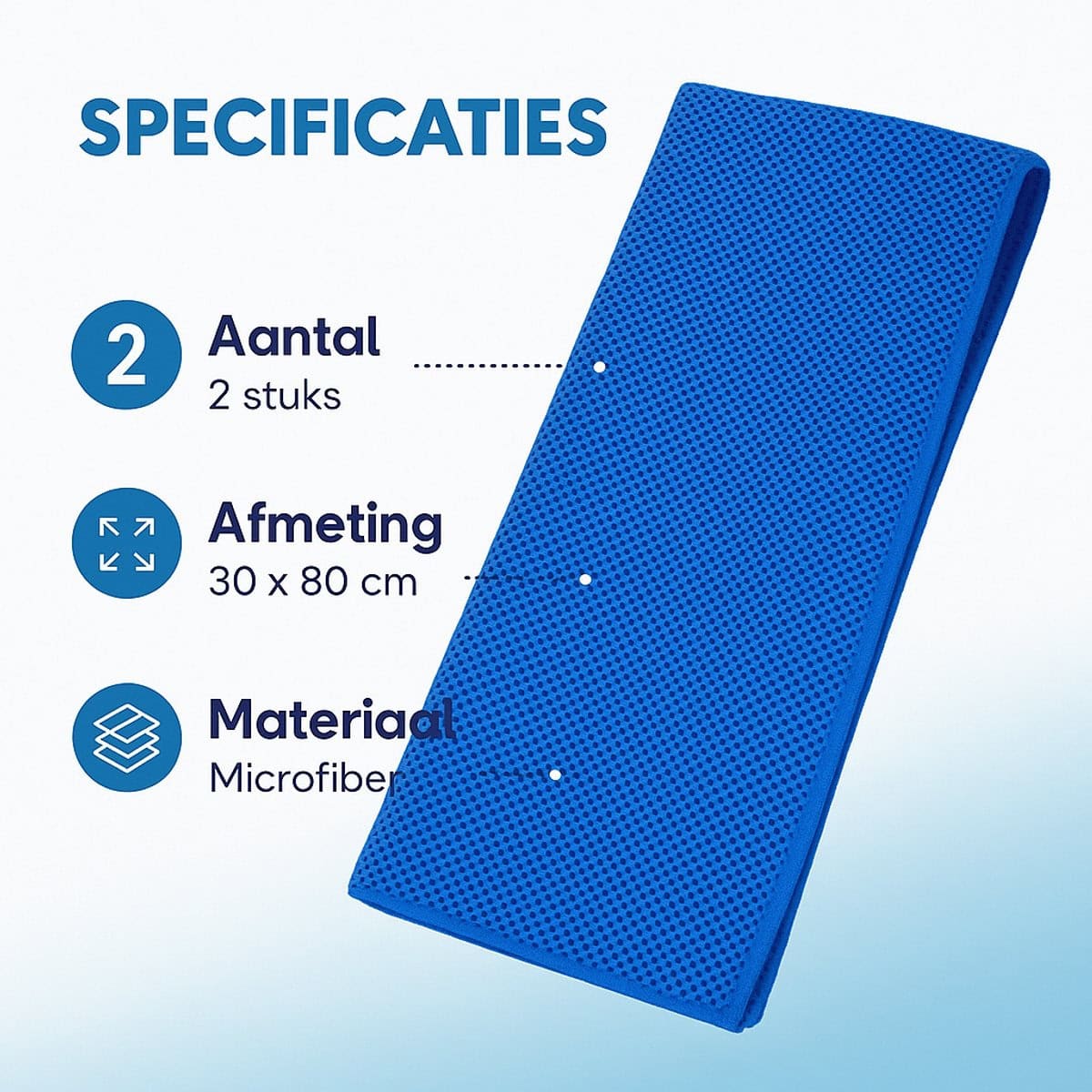 Sorprese Koelhanddoek - 2 Stuks - Grijs - Verkoelende Handdoek - Afbeelding 7