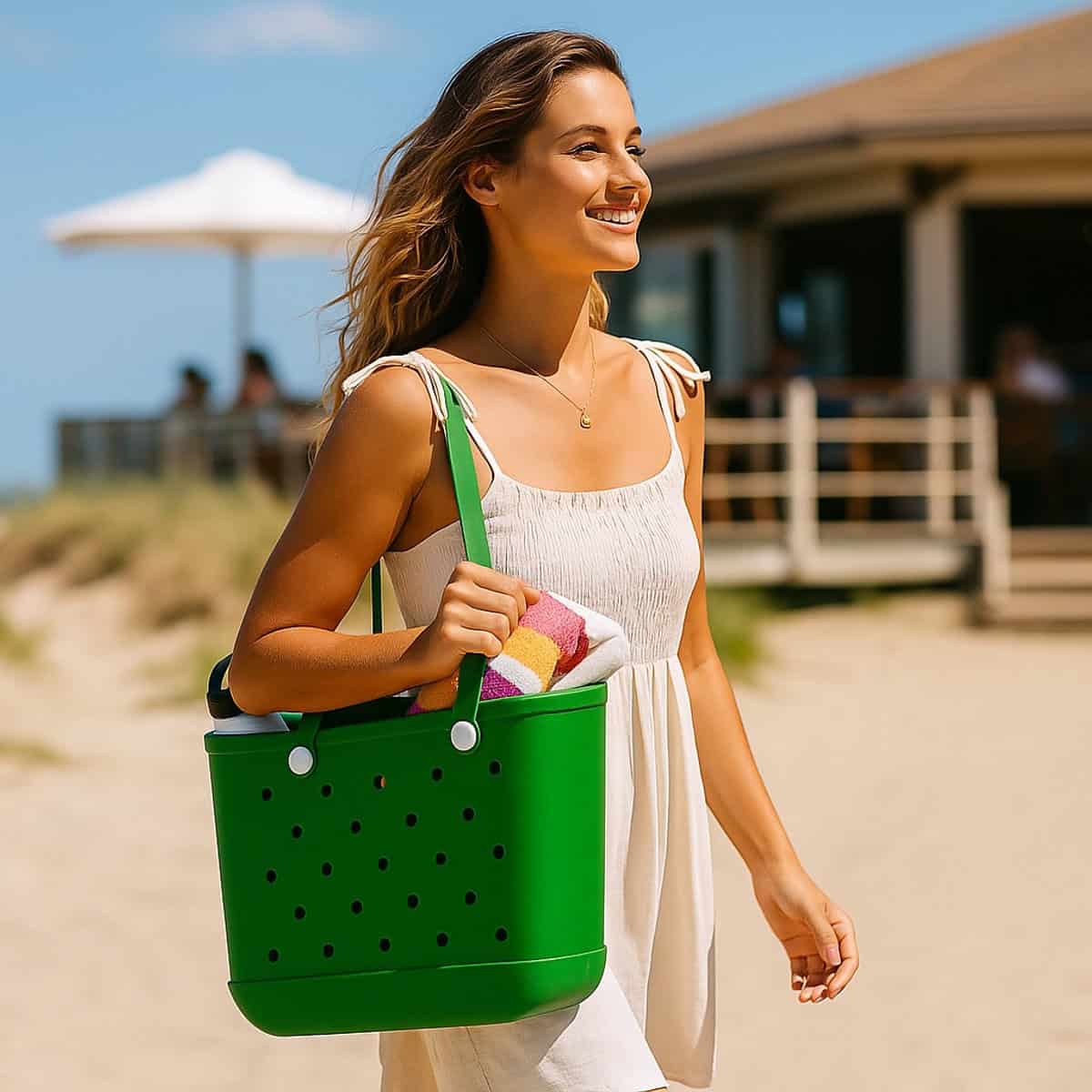 Sorprese Strandtas & Weekendtas - Groen - EVA Waterdicht & Zandproof