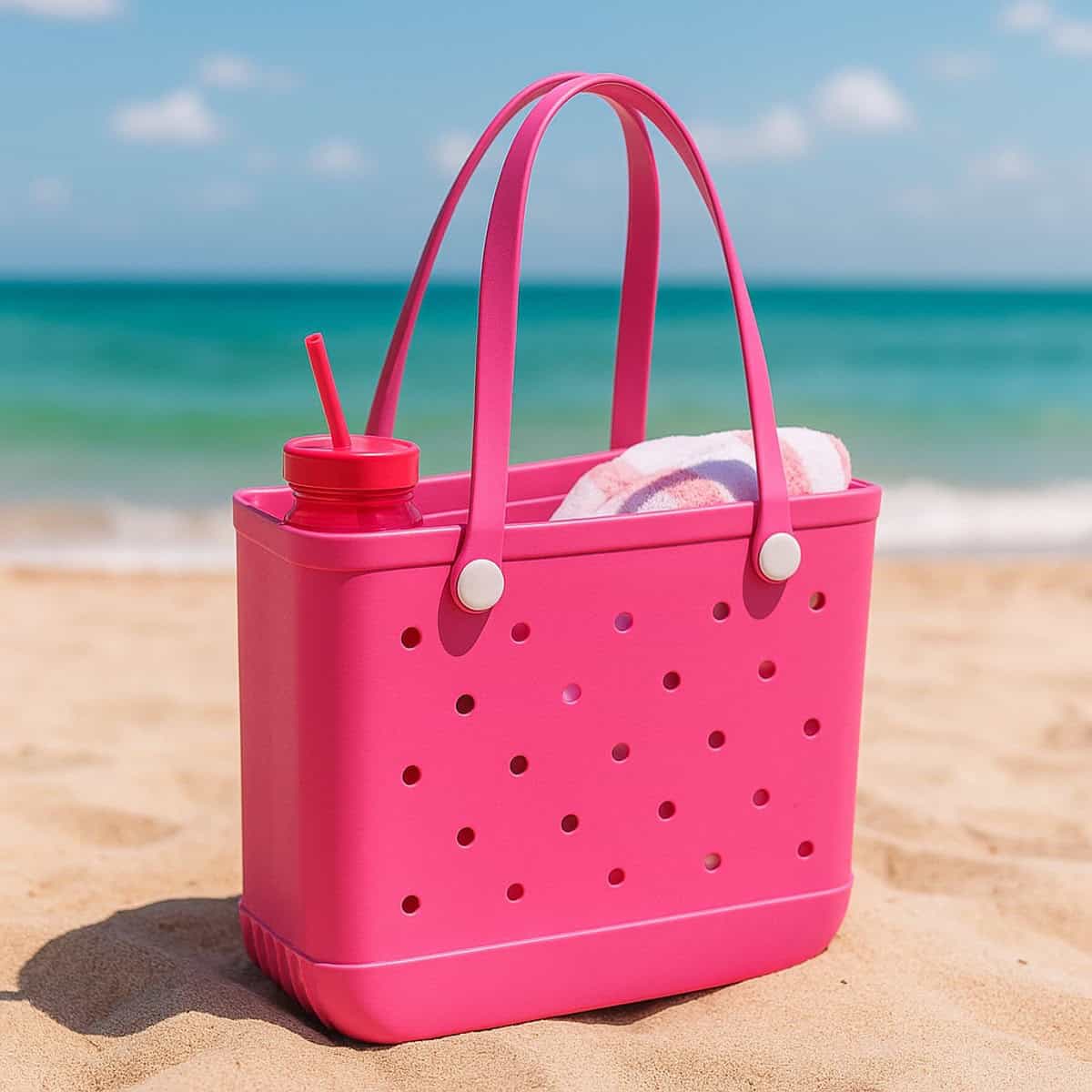 Sorprese Strandtas & Weekendtas - Donkerroze - EVA Waterdicht & Zandproof - Afbeelding 3