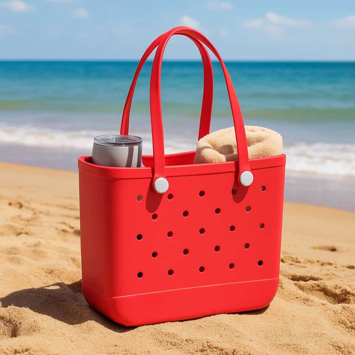 Sorprese Strandtas & Weekendtas - Rood - EVA Waterdicht & Zandproof - Afbeelding 3