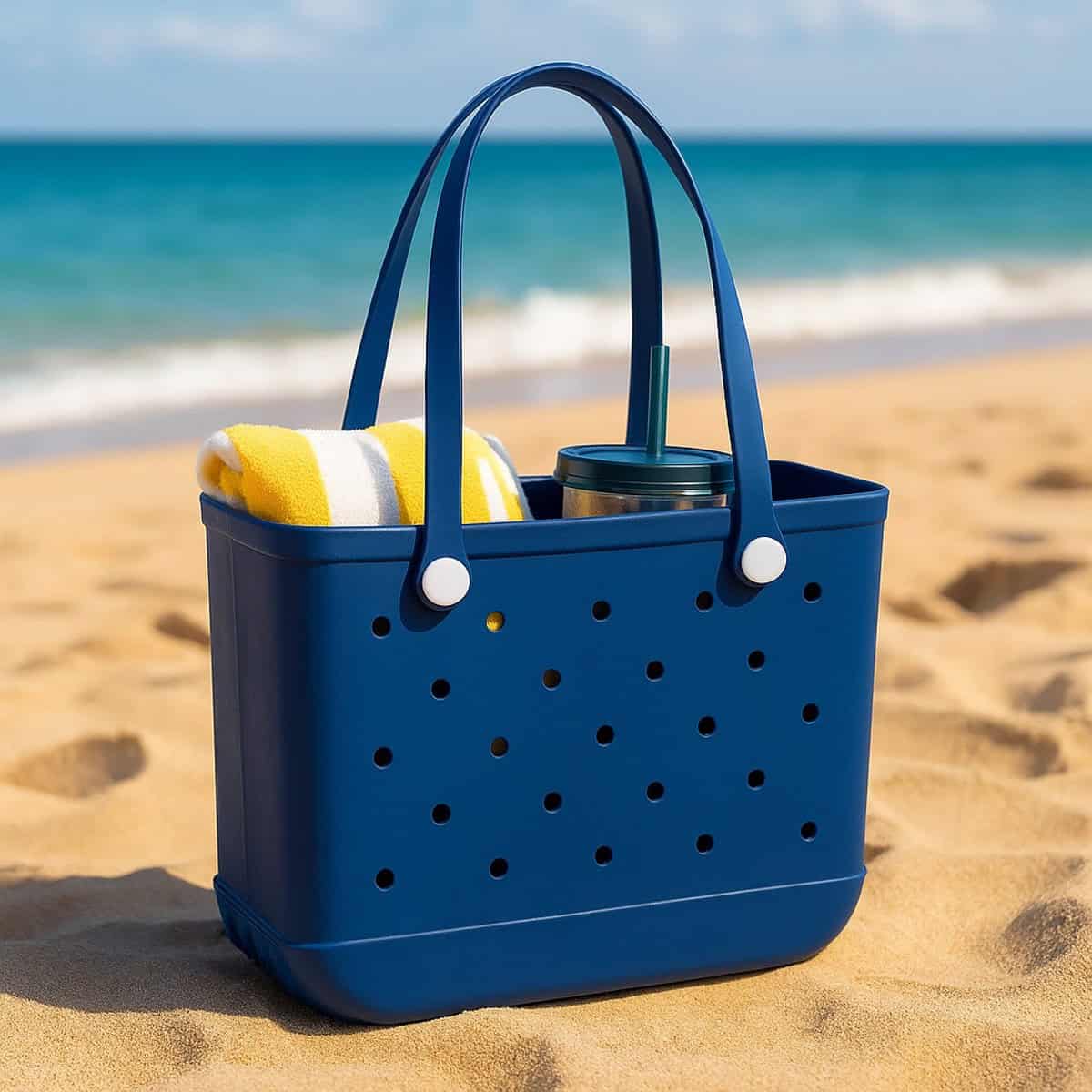 Sorprese Strandtas & Weekendtas - Donkerblauw - EVA Waterdicht & Zandproof - Afbeelding 3