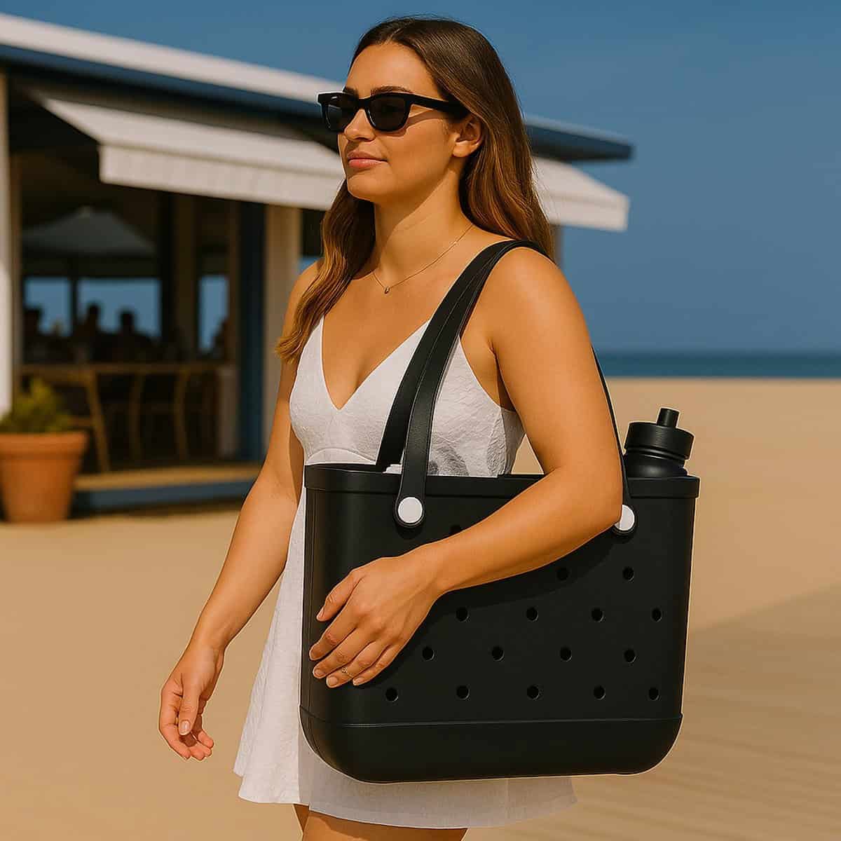 Sorprese Strandtas & Weekendtas XL - Zwart - EVA Waterdicht & Zandproof