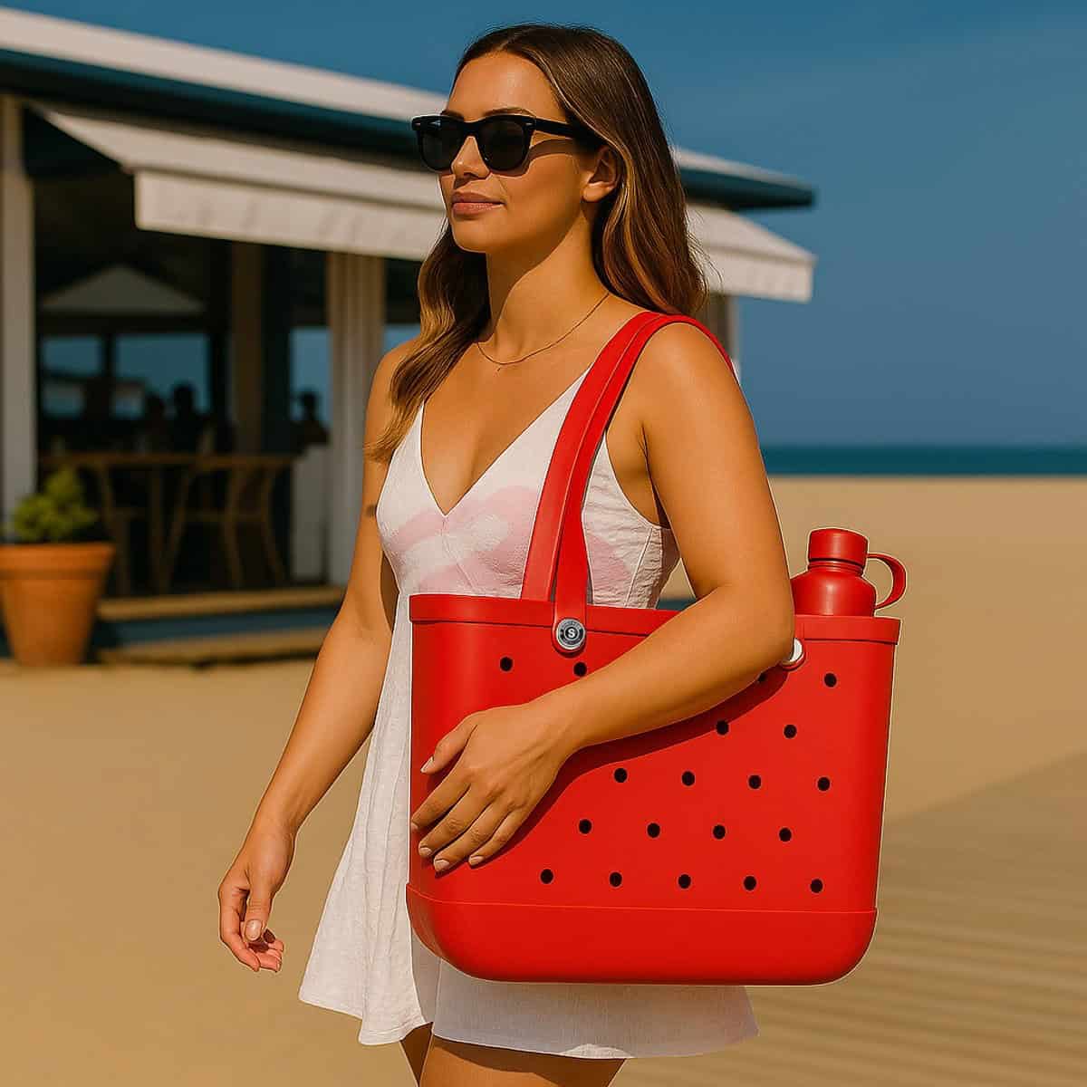 Sorprese Strandtas & Weekendtas XL - Rood - EVA Waterdicht & Zandproof