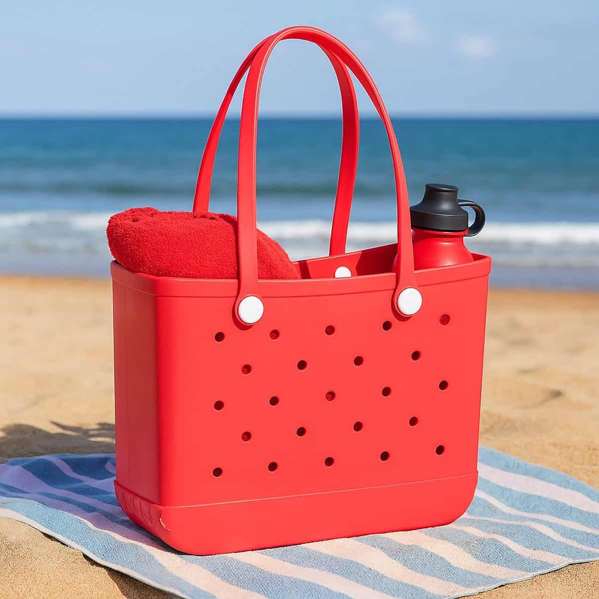 Sorprese Strandtas & Weekendtas XL - Rood - EVA Waterdicht & Zandproof - Afbeelding 3