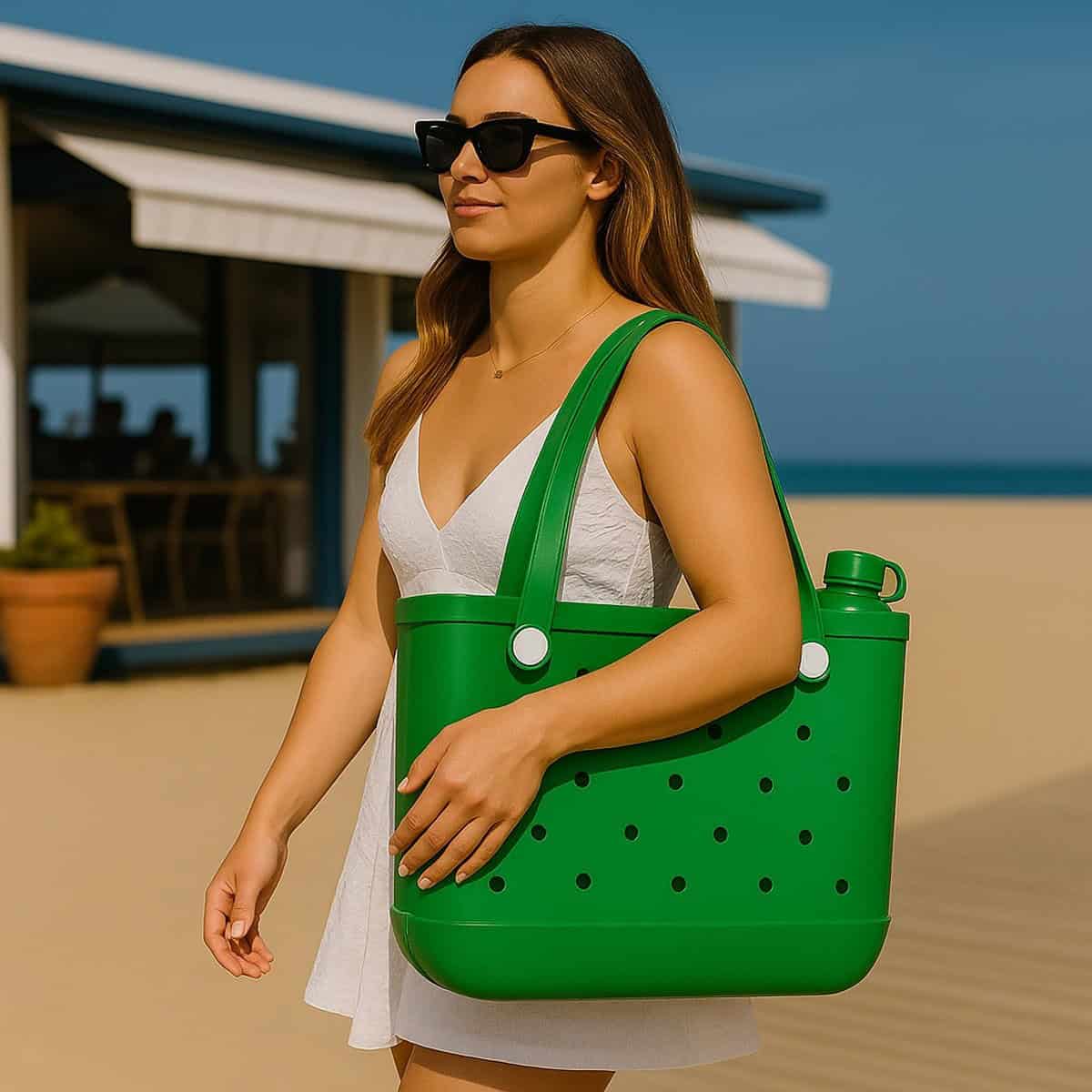 Sorprese Strandtas & Weekendtas XL - Groen - EVA Waterdicht & Zandproof
