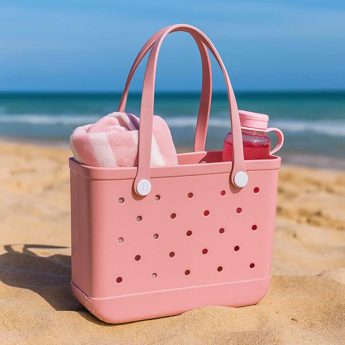 Sorprese Strandtas & Weekendtas XL - Lichtroze - EVA Waterdicht & Zandproof - Afbeelding 3