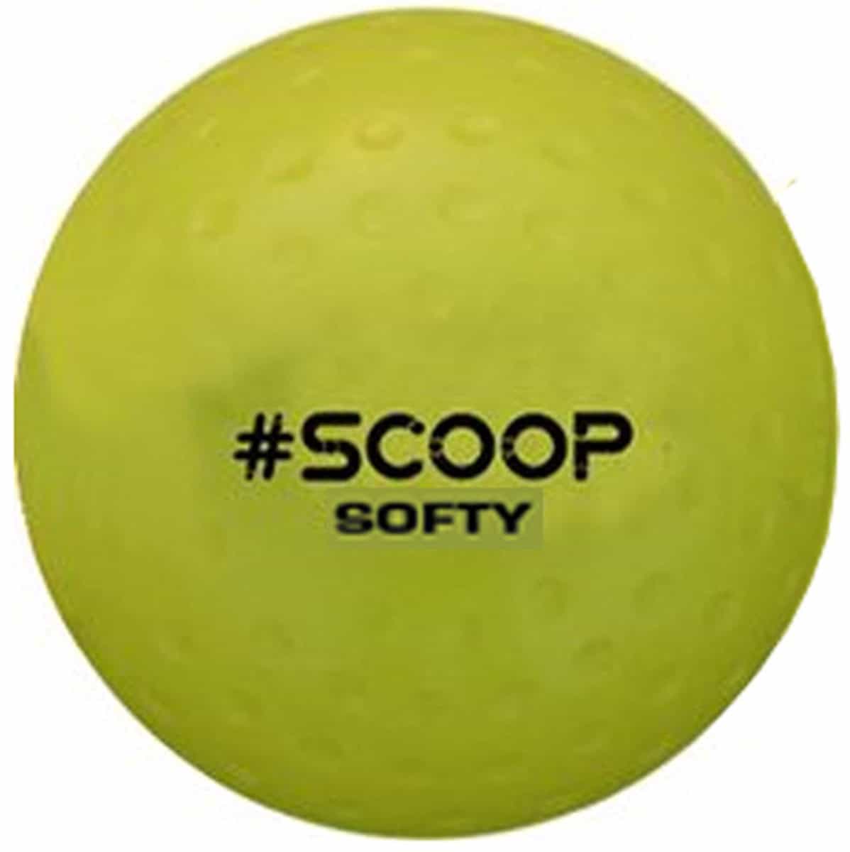 Scoop Softy Hockeybal - Geel - Set van 6 Hockeyballen - Afbeelding 2