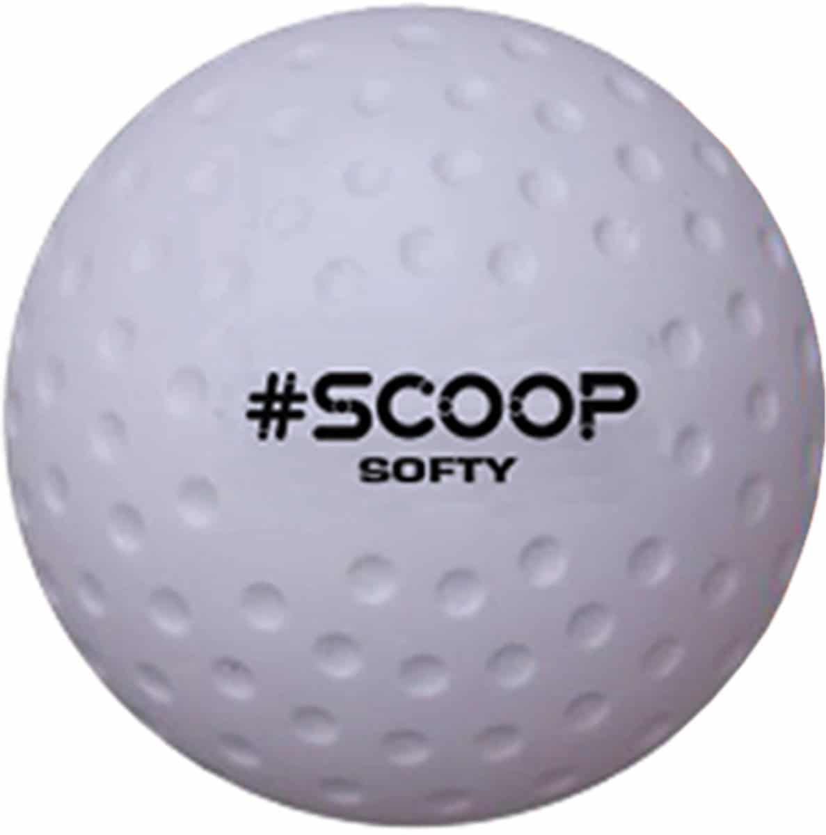 Scoop Softy Hockeybal - Wit - Set van 6 Hockeyballen - Afbeelding 2