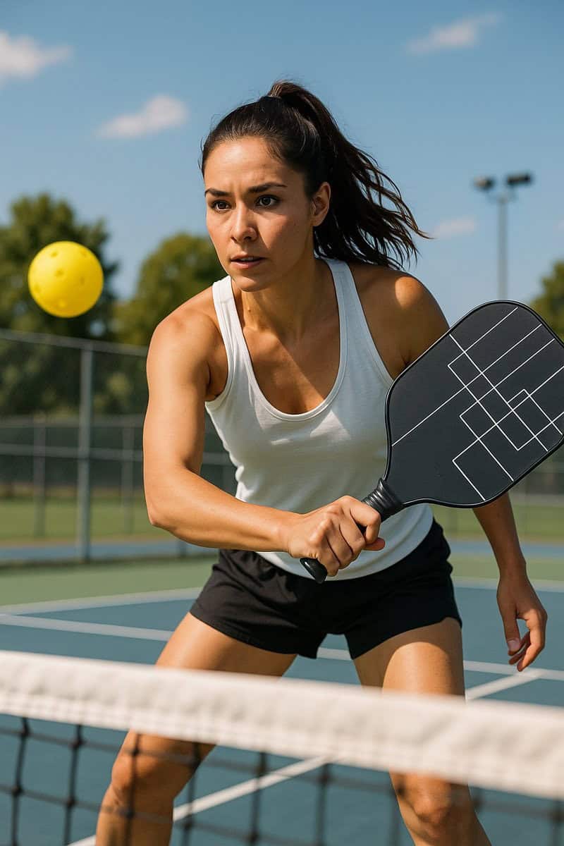 Best Active Pickleball Set - 2 Rackets & 4 Ballen - Carbon Fiberglass - Black Out - Afbeelding 2