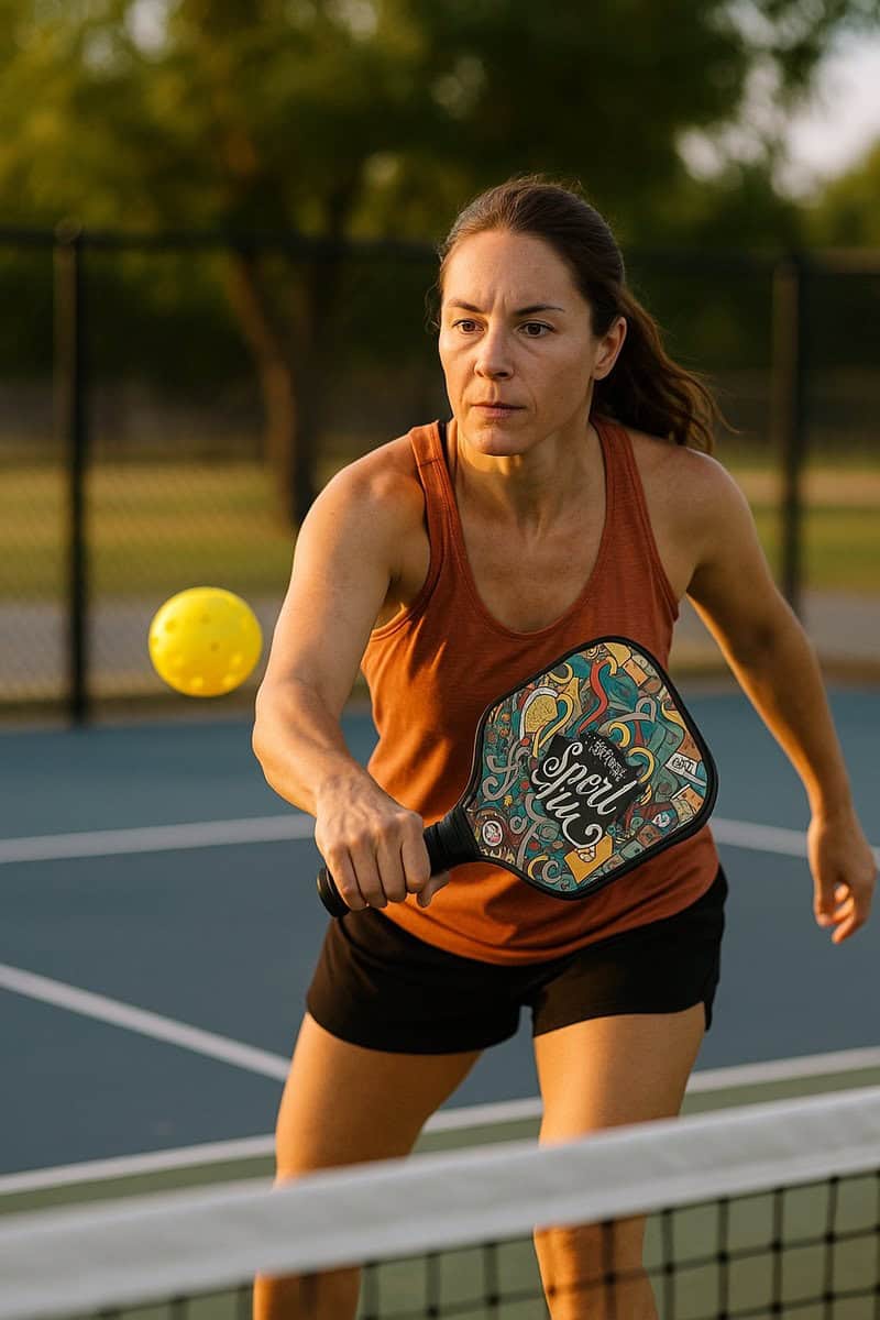 Best Active Pickleball Set - 2 Rackets & 4 Ballen - Carbon Fiberglass - Fun Smash - Afbeelding 2