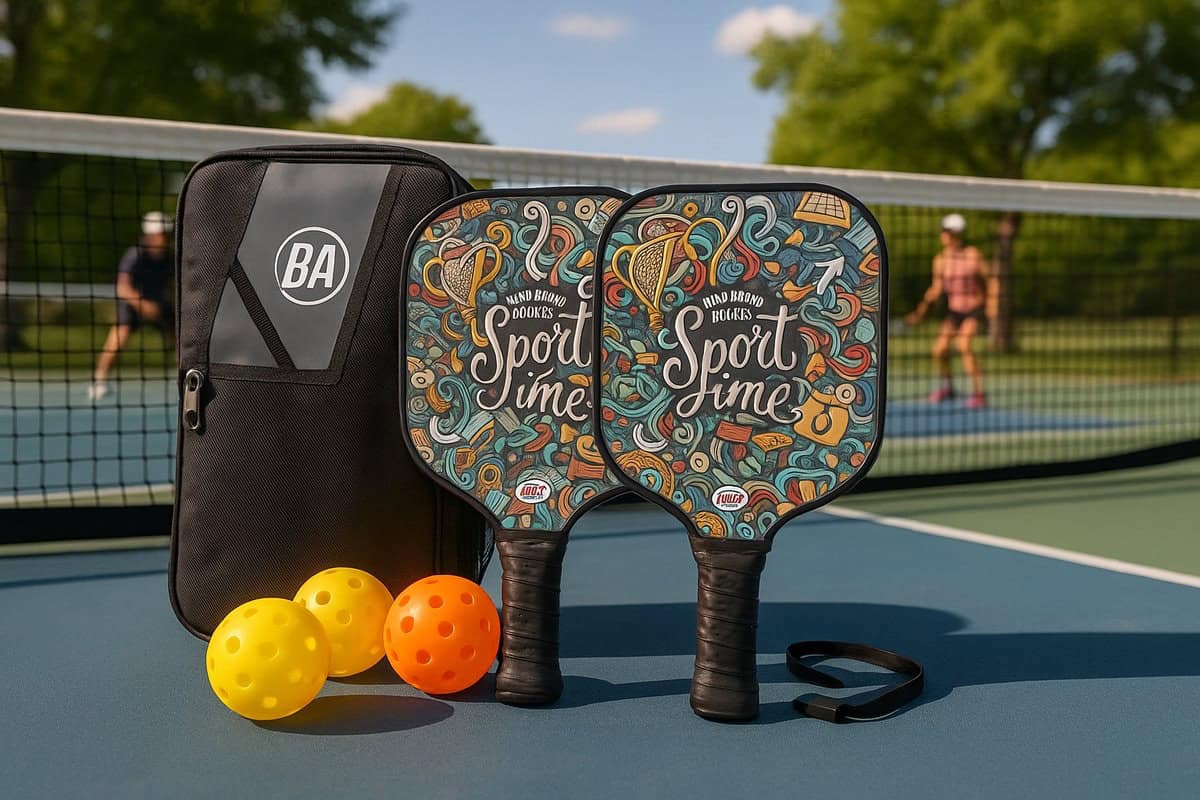 Best Active Pickleball Set - 2 Rackets & 4 Ballen - Carbon Fiberglass - Fun Smash - Afbeelding 3