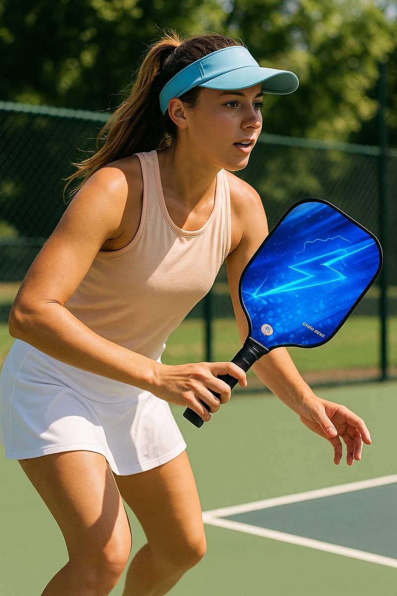 Best Active Pickleball Set - 2 Rackets & 4 Ballen - Carbon Fiberglass - Lightning Blauw - Afbeelding 2