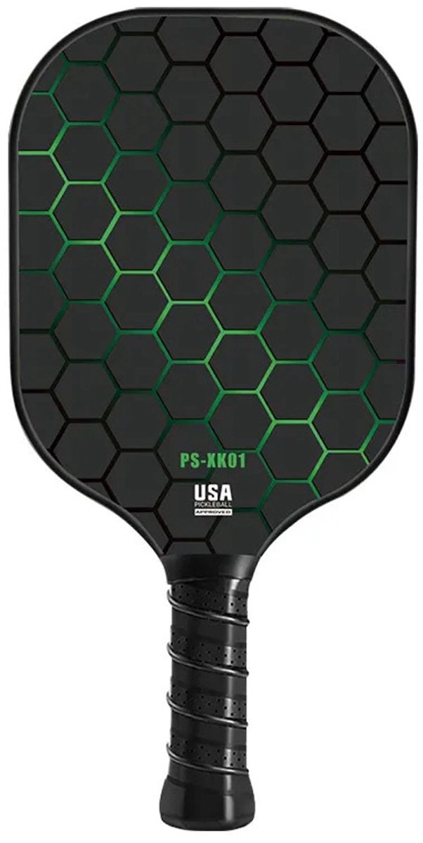 Best Active Pickleball Set - 2 Rackets & 4 Ballen - Carbon Fiberglass - Geel/Groen - Afbeelding 5