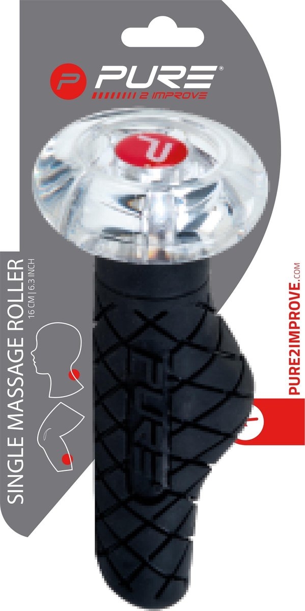 Pure2Improve - massage roller - trigger roller - 16 cm zwart - Afbeelding 6