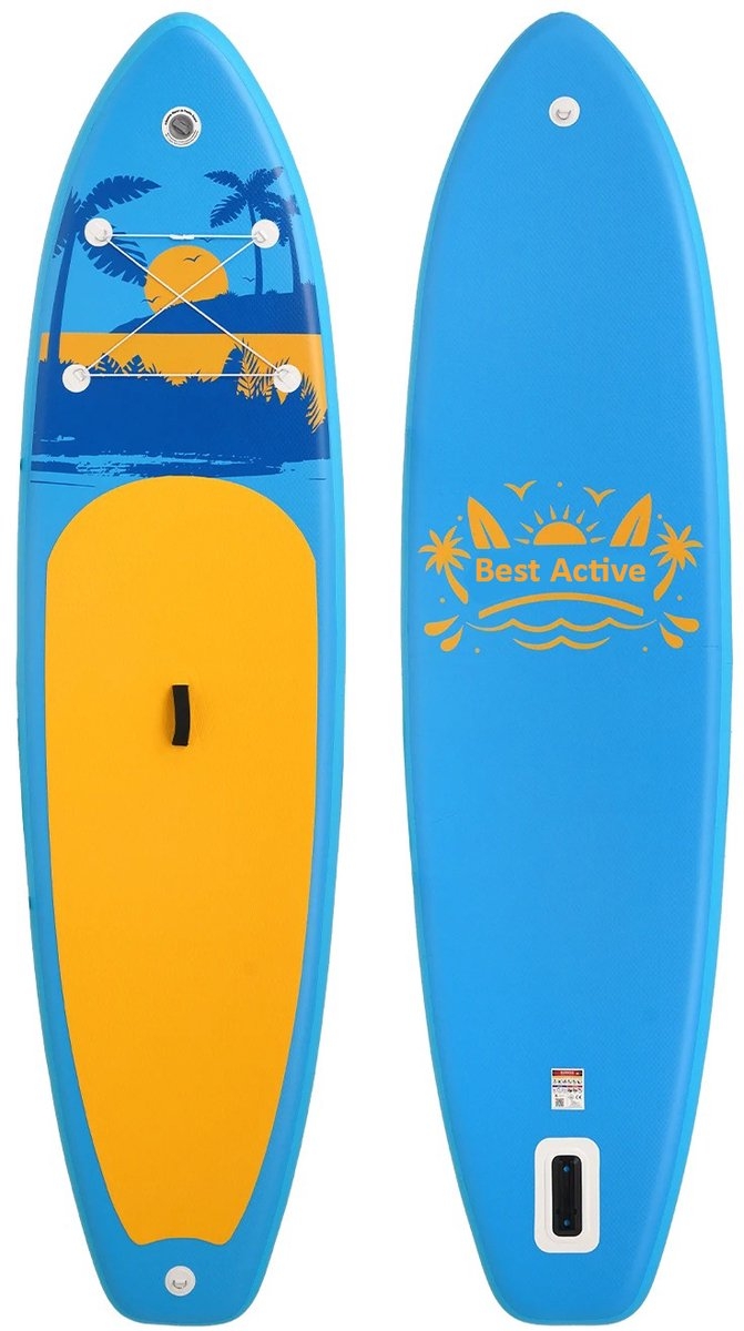 Best Active SUP Board XXL - Opblaasbaar Paddle Board - 335x84x15 cm - Blauw - Afbeelding 2