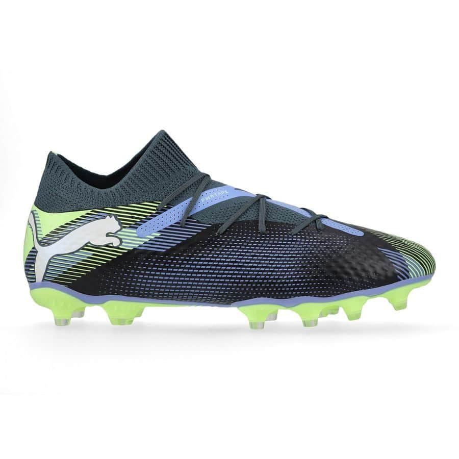 PUMA Future 7 Pro FG/AG - Voetbalschoenen - Lights Out - Gray Skies / White / Fizzy Apple - Afbeelding 7