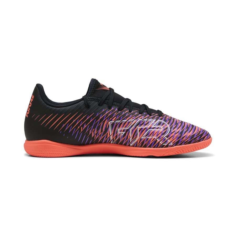 PUMA Future 8 Play TT - Indoor Voetbalschoenen - Puma Black / Puma White / Glowing Red - Afbeelding 4