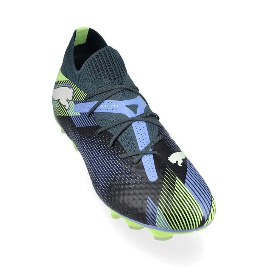 PUMA Future 7 Pro FG/AG - Voetbalschoenen - Lights Out - Gray Skies / White / Fizzy Apple - Afbeelding 4