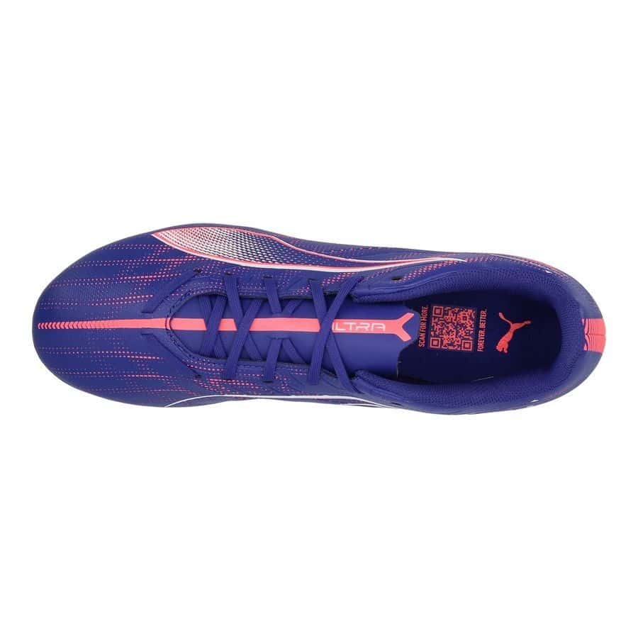 PUMA Ultra 5 Play FG/AG - Voetbalschoenen - Lapis Lazuli / Puma White / Sunset Glow - Afbeelding 4