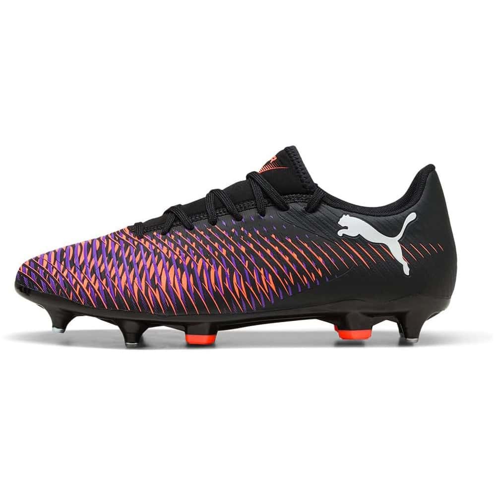 PUMA Future 8 Play MXSG - Voetbalschoenen - Puma Black / Puma White / Glowing Red - Ijzeren Nop - Afbeelding 5