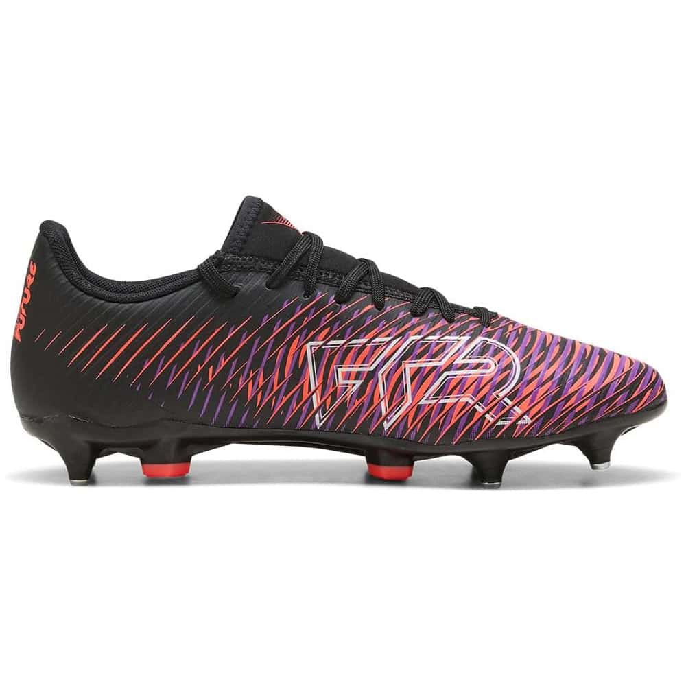 PUMA Future 8 Play MXSG - Voetbalschoenen - Puma Black / Puma White / Glowing Red - Ijzeren Nop - Afbeelding 4